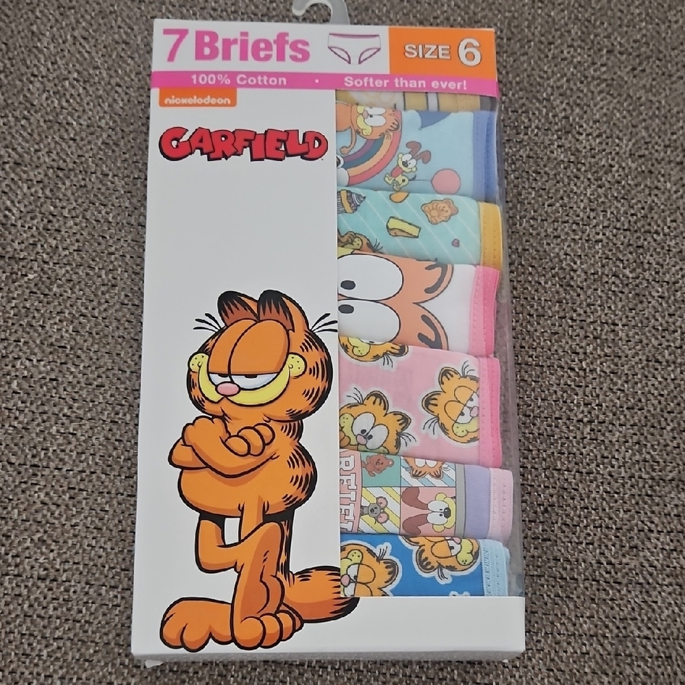 Nickelodeon Garfield Girls Briefs Set - Multicolor
